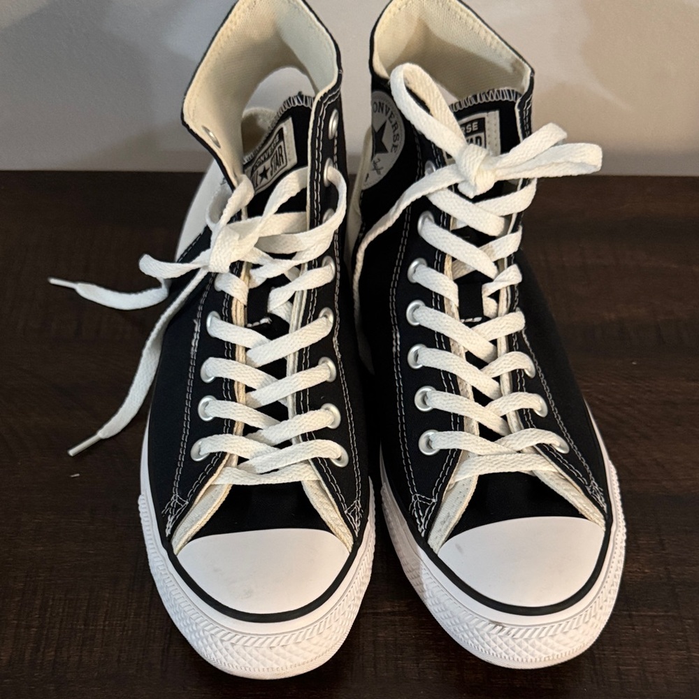 Converse Black and White High-Top Sneakers